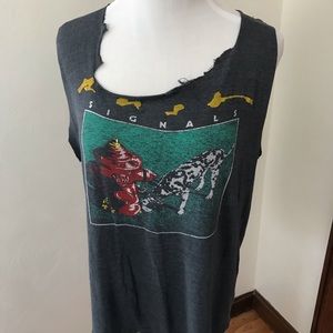 Vintage Rush world tour band tank size m/l